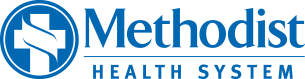 methodist health system logo-blue
